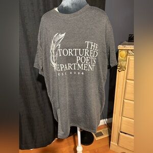 Taylor Swift  Tortured Poets Department Gray Graphic T-Shirt